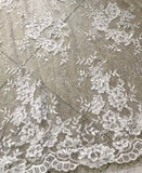 White Lace material for overlay tablecloth