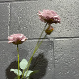 Lilac Wild Rose Spray 2 heads 1 bud