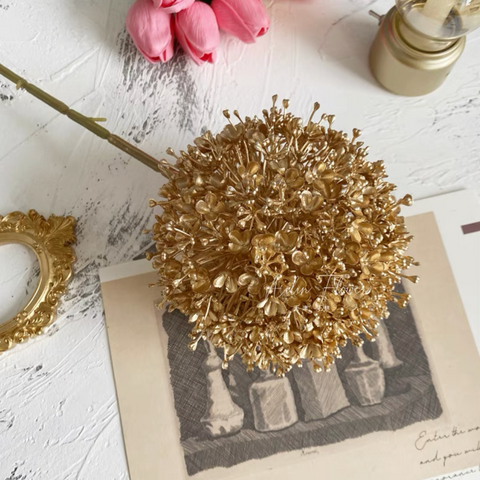 Gold pom for Wedding home decor