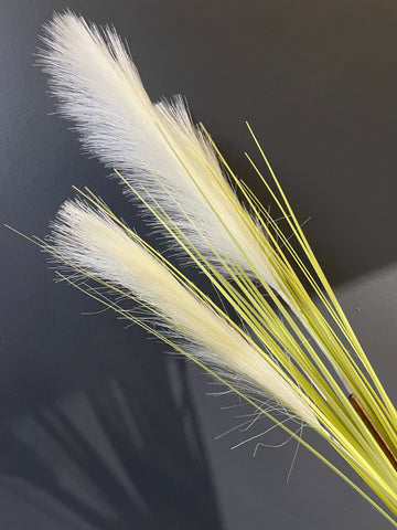Shorter version of Pampas Grass Artificial Flower white