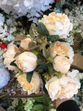 FAUx PEONIES PEONY BUNCH (Champagne mix)