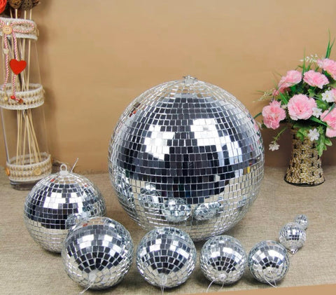 Disco Ball Silver Mirror 6”