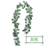 2M/6.5 feet Long Garland Greenery silver dollar