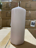 Sandstone Pillar Candle wedding decor 2.25"x6" H