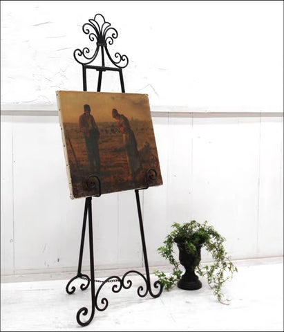 Metal easel 1.5 meter black white gold