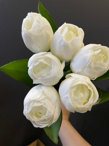 6xMoist/real Touch Tulip (white)