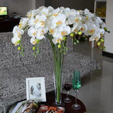 Artificial Flower phalaenopsis small orchids silk flower white