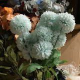 New tiffany blue Pom Artificial Filler Flower
