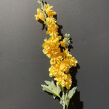 Artificial Silk flower Delphinium (Yellow)light orange