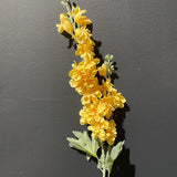 Artificial Silk flower Delphinium (Yellow)