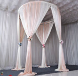 Metal Backdrop Stand Chuppah/Arbour/arbors  Round 3m/9.8feet tall x6.5 feet in diameter