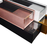Pink acrylic cardboard box