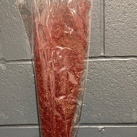 Preserved Red Dried Grass bunch 30”(50/bundle) Muhlenbergia capillaris