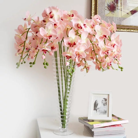 Artificial Flower phalaenopsis orchids silk flower Blush