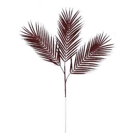 Phoenix palm green 3 leaf spray burgundy