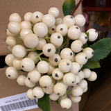 New white BERRY pick ARTIFICIAL FLOWER