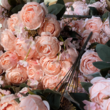 Yummy Close Head Roses Artificial Flower (blush pink)