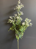 Green Leaf with White flower long stem baby breath