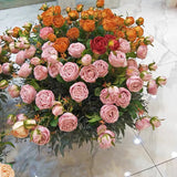 Single stem white GEM rose spray