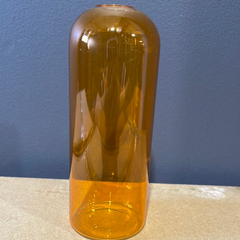 Amber 5.9" Bud Vase (M) Lampwork Small vase wedding centerpiece