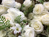 White ROSE BUNCH With filler