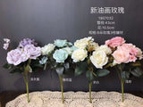 Mixed Purple/lilac Roses Artificial Flower with filler
