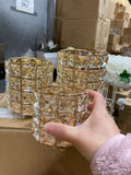 Crystal candleholder (gold)