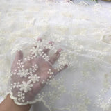 White Lace material for overlay tablecloth