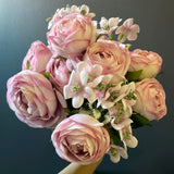 Light pink 12 head Austin ROSE BUNCH