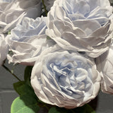 Light Blue puffy Roses Artificial Flower