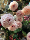 New blush Pom Artificial Filler Flower