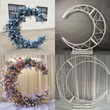 Moon Metal Backdrop (no flowers) Stand 2 meter