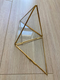 GEOMETRIC 5.5" Triangonal Pyramid VASE(Gold)