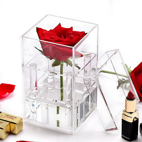Regular Single Rose Acrylic box For Flowers and gifts 1 hole