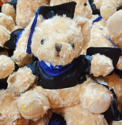 11” Graduation Bear with blue hat