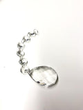 6" large crystal Tear Drop Pendant - Richview Glass Wedding Supplies