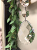 6" large crystal Tear Drop Pendant - Richview Glass Wedding Supplies