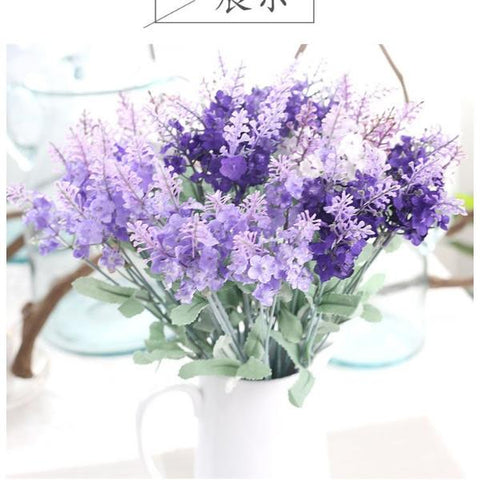 13" Lavender Flower - Richview Glass Wedding Supplies