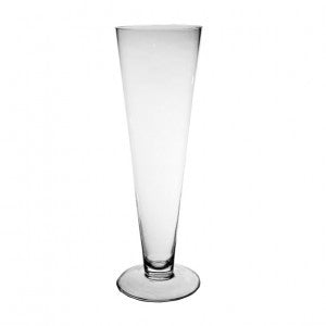 DIY Wedding 16"Clear Pilsner/Cone/Trumpet Vase- TRU1 - Richview Glass Wedding Supplies