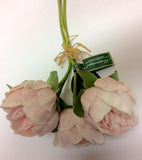 Pink Peony Bunch Real Touch Artificial Flower floramatique SB212