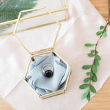 Geometric Hexagon Ring Box Jewelry Box - Richview Glass Wedding Supplies