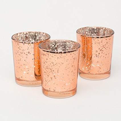 Small Candle holder (votive) Rose Gold