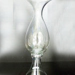 Wedding Decorations 24"x7"H tall Reversible Sapphire Vase-#1611  - Richview Glass Wedding Supplies