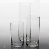 3/set Cylinder Vase 16"x4"/12"x4"/8"x4" DIY Wedding Supply - Richview Glass Wedding Supplies