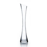 Clear bud Vase-V626 24" Slant Cut bud vase wedding centrepiece - 24"1-1 - Richview Glass Wedding Supplies