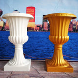 Plastic Tall urn White