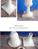 Plastic Tall urn White