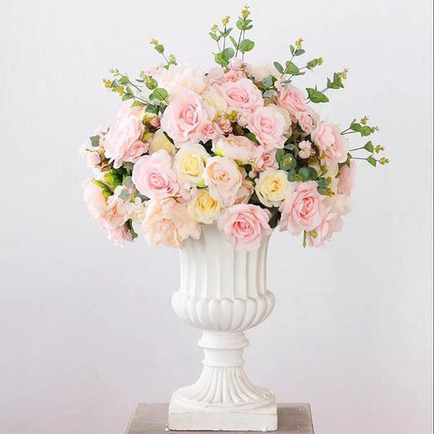 Plastic Tall urn White